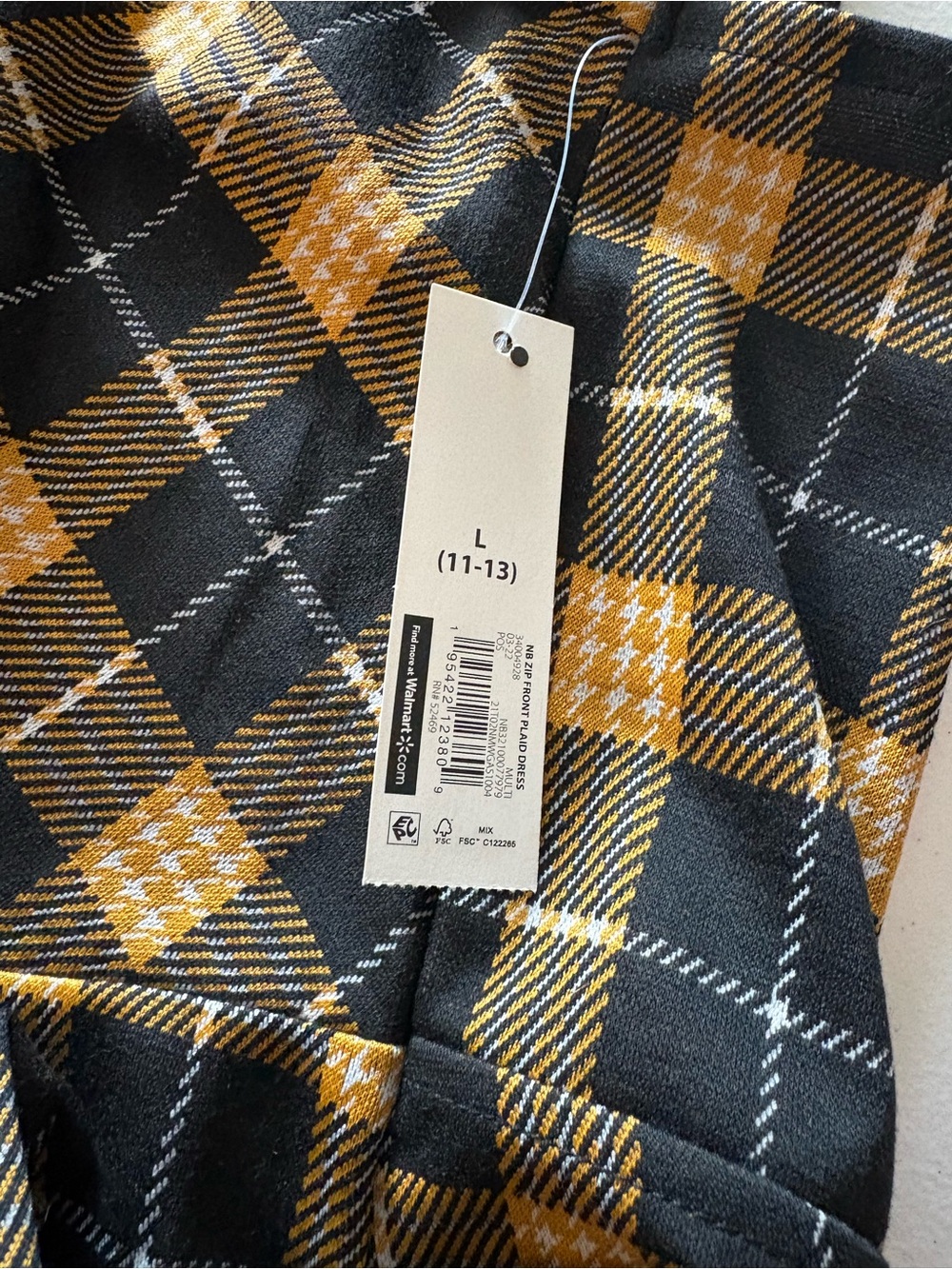 NWT NOBO plaid mini dress academia 90s y2k grunge clueless - Picture 5 of 7